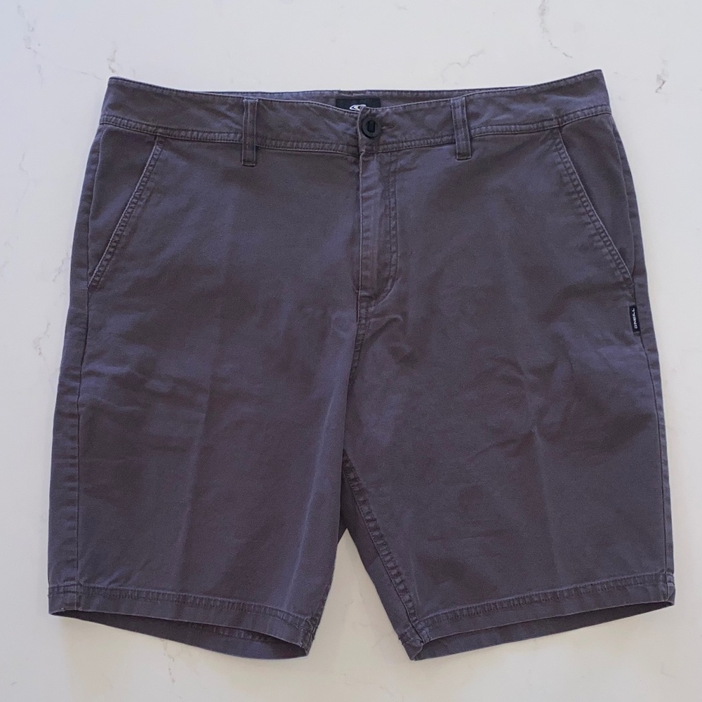 Men's O'Neill Stretch Chino Shorts, Grey, Size 36